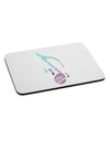 Music Note Typography Mousepad-TooLoud-White-Davson Sales