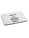 Wake Up Be A Hero Repeat Mousepad by TooLoud-TooLoud-White-Davson Sales