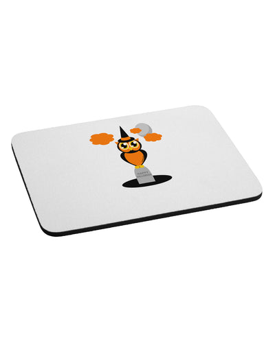 Owl Orange Mousepad-TooLoud-White-Davson Sales