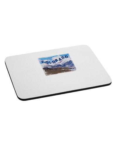 Pikes Peak Text Mousepad-TooLoud-White-Davson Sales