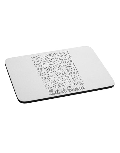 Let It Snow Falling Snowflakes - Christmas Mousepad-TooLoud-White-Davson Sales