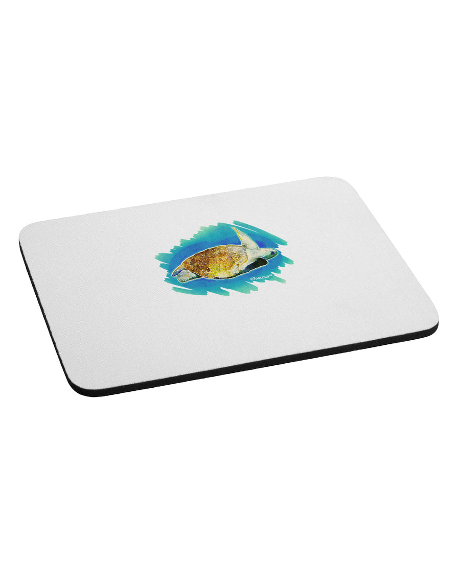 Turtle Watercolor Mousepad-TooLoud-White-Davson Sales