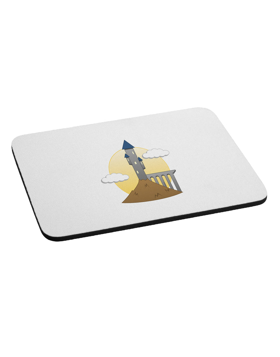 Moonlit Wizard Tower - Halloween Mousepad-TooLoud-White-Davson Sales