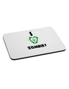 I Heart Zombies - Bio Hazard Heart Green Mousepad-TooLoud-White-Davson Sales