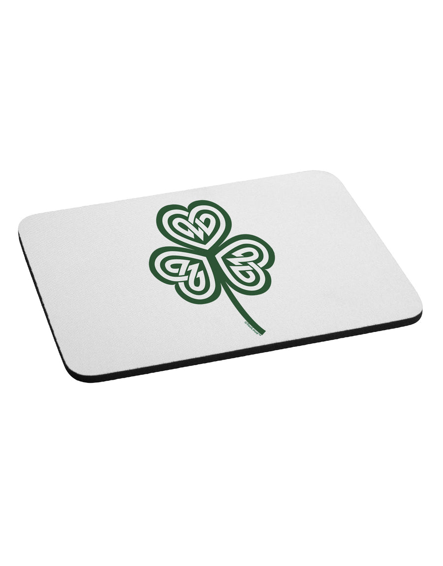 Celtic Knot Irish Shamrock Mousepad-TooLoud-White-Davson Sales