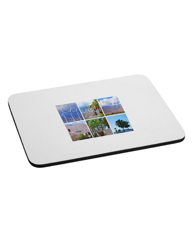 Palm Springs Square Collage Mousepad-TooLoud-White-Davson Sales