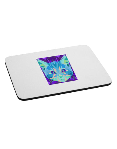 Geometric Kitty Inverted Mousepad-TooLoud-White-Davson Sales