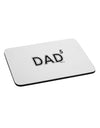 Dad to the Fifth Power - Dad of Five Mousepad-TooLoud-White-Davson Sales