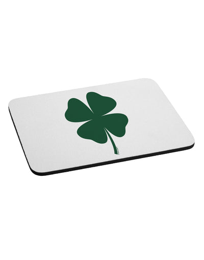 Lucky Four Leaf Clover St Patricks Day Mousepad-TooLoud-White-Davson Sales