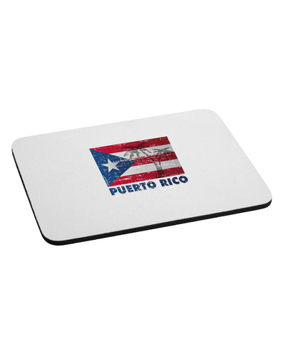 Distressed Puerto Rico Flag Mousepad-TooLoud-White-Davson Sales