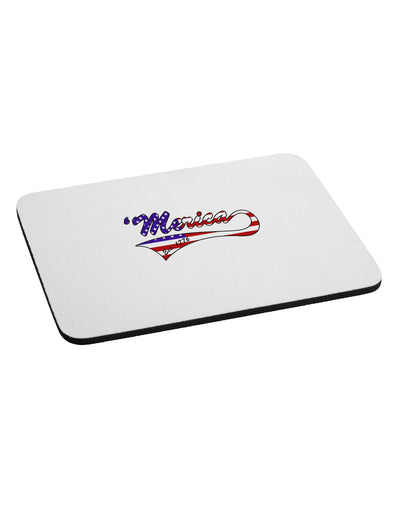 Merica Established 1776 - American Flag Style Mousepad by TooLoud-TooLoud-White-Davson Sales