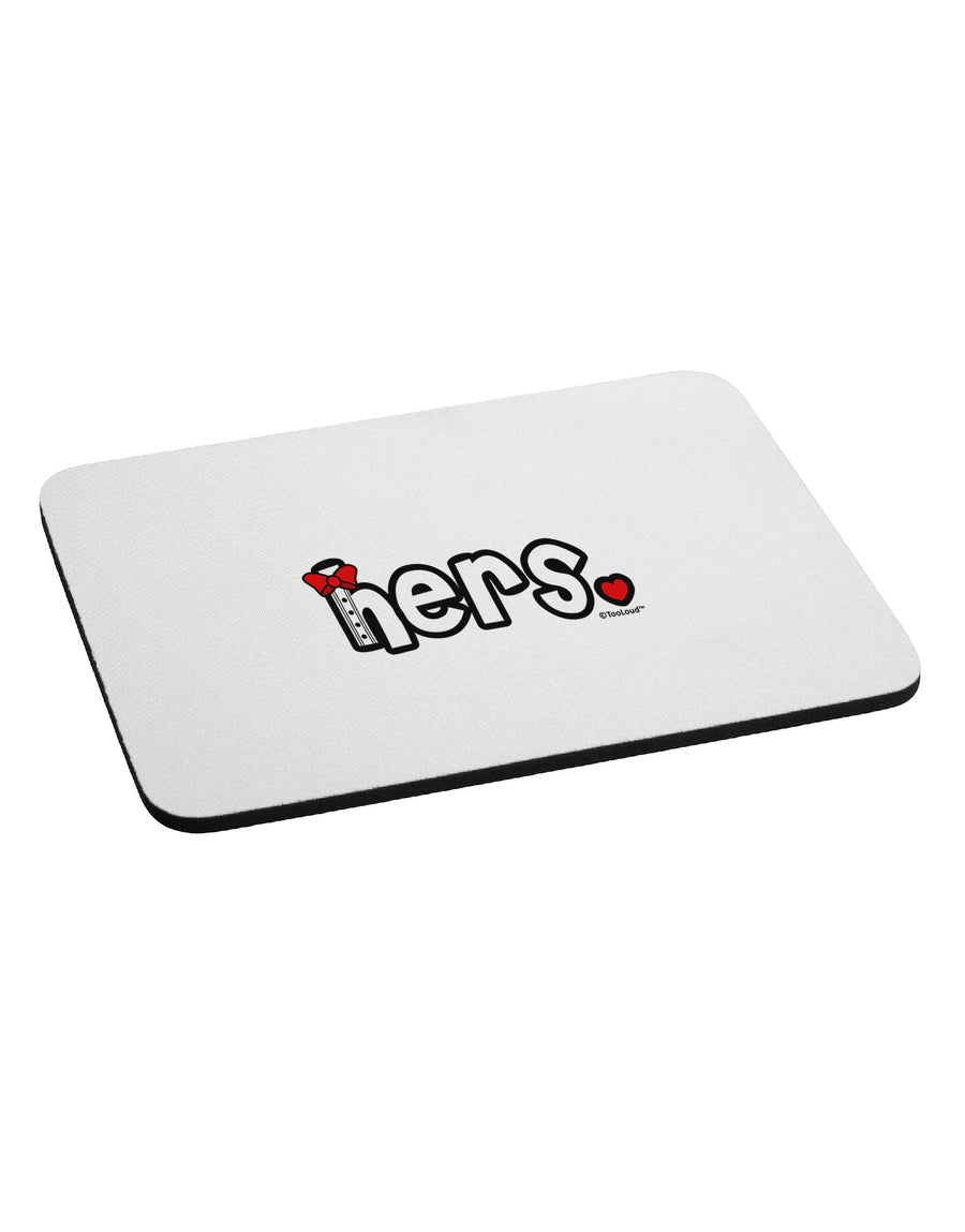 Matching His and Hers Design - Hers - Red Bow Tie Mousepad by TooLoud-TooLoud-White-Davson Sales