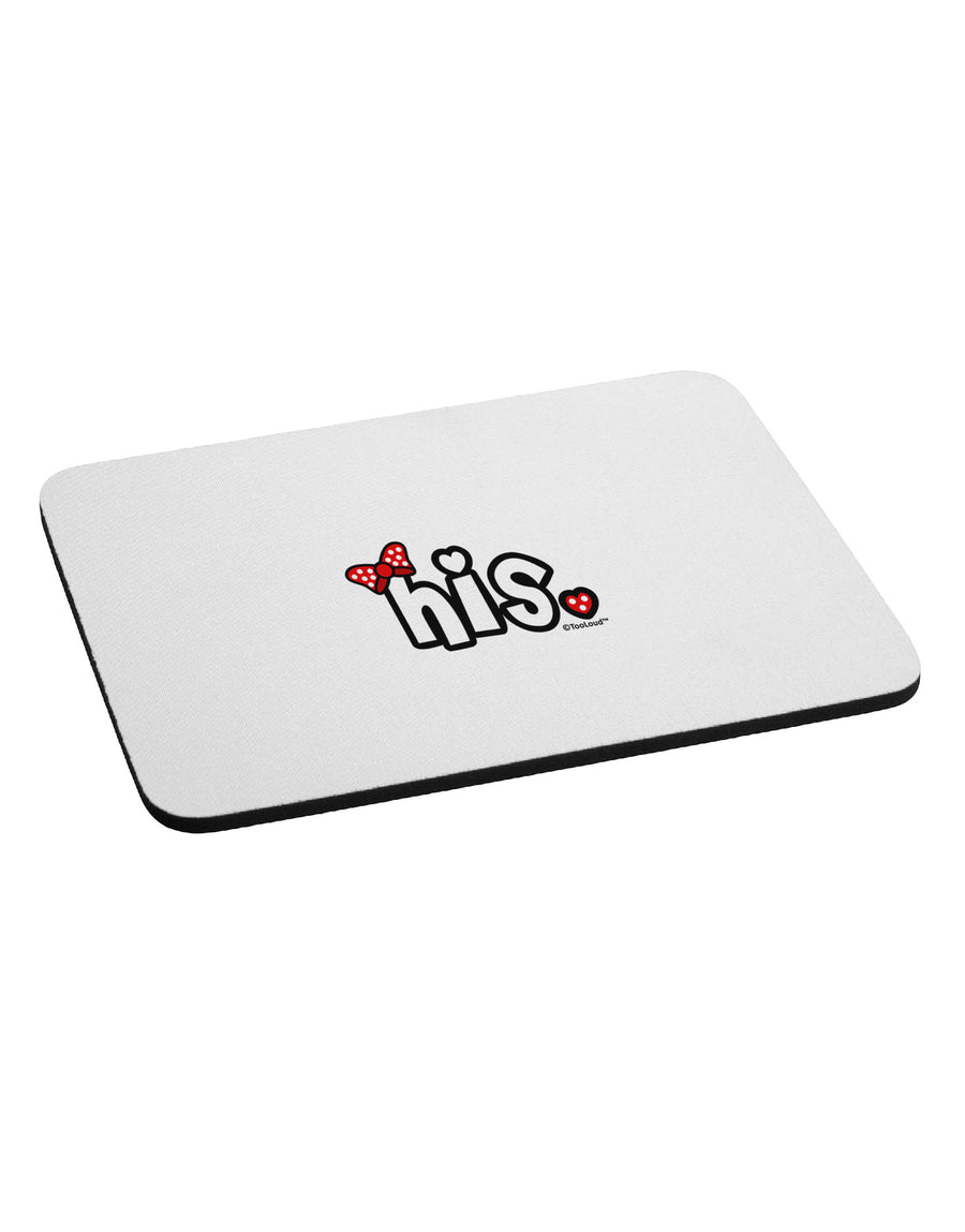 Matching His and Hers Design - His - Red Bow Mousepad by TooLoud-TooLoud-White-Davson Sales