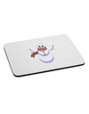 Snowman with Scarf Design Mousepad-TooLoud-White-Davson Sales