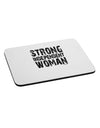 Strong Independent Woman Mousepad-TooLoud-White-Davson Sales