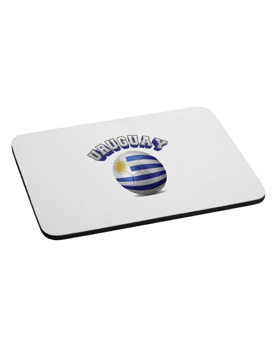 Soccer Ball Flag - Uruguay Mousepad-TooLoud-White-Davson Sales