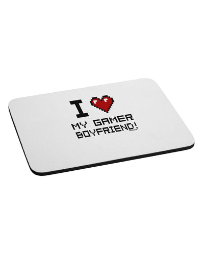 I Heart My Gamer Boyfriend Mousepad-TooLoud-White-Davson Sales