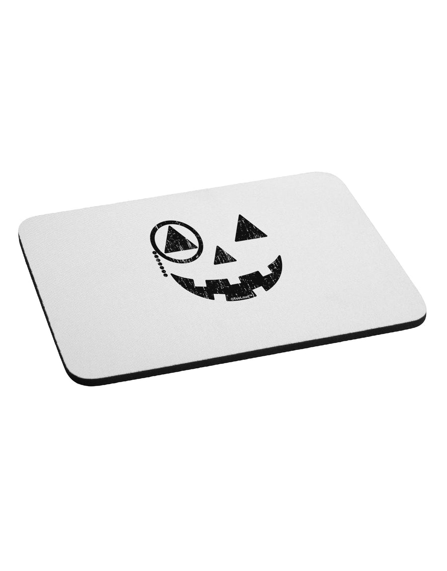 Monocle Jack-o-Lantern Distressed Mousepad-TooLoud-White-Davson Sales