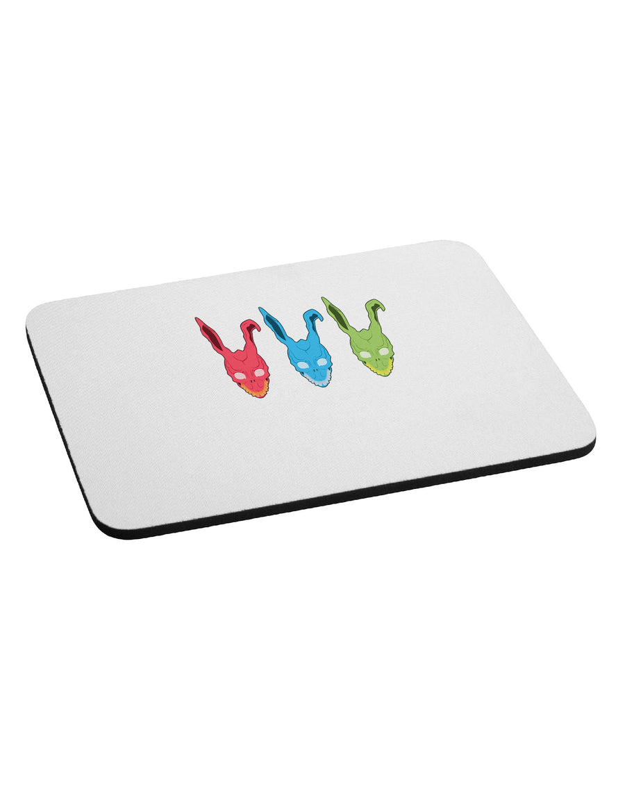 Scary Bunny Tri-color Mousepad-TooLoud-White-Davson Sales
