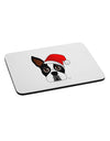 Cute Dog with Santa Hat - Christmas Mousepad-TooLoud-White-Davson Sales