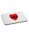 Black Lace Panty Heart Mousepad-TooLoud-White-Davson Sales