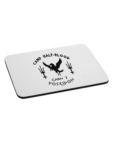 Cabin 3 Poseidon Camp Half Blood Mousepad-TooLoud-White-Davson Sales