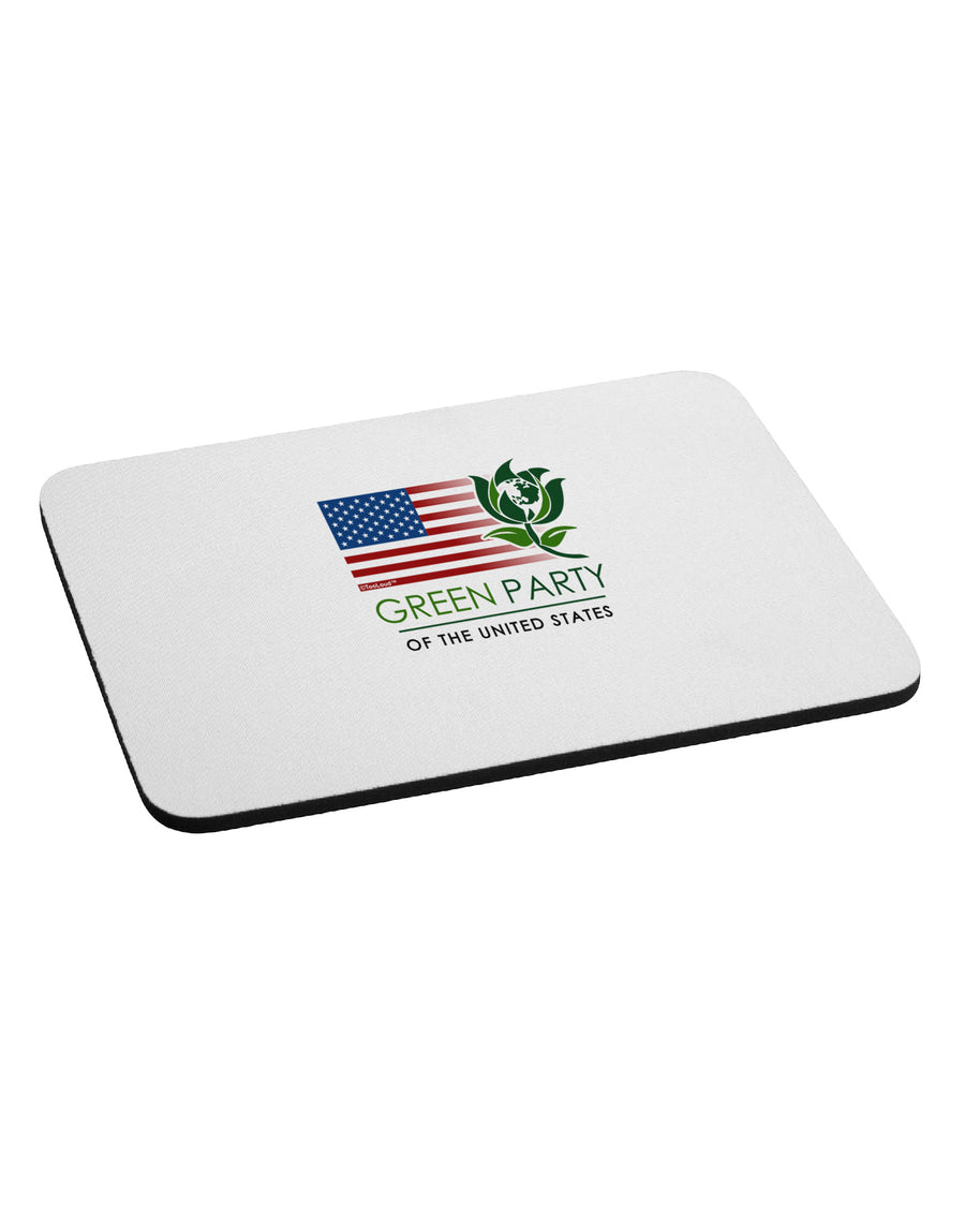 Green Party US Flag Mousepad-TooLoud-White-Davson Sales