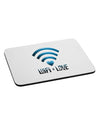 Wifi Equals Love Mousepad-TooLoud-White-Davson Sales