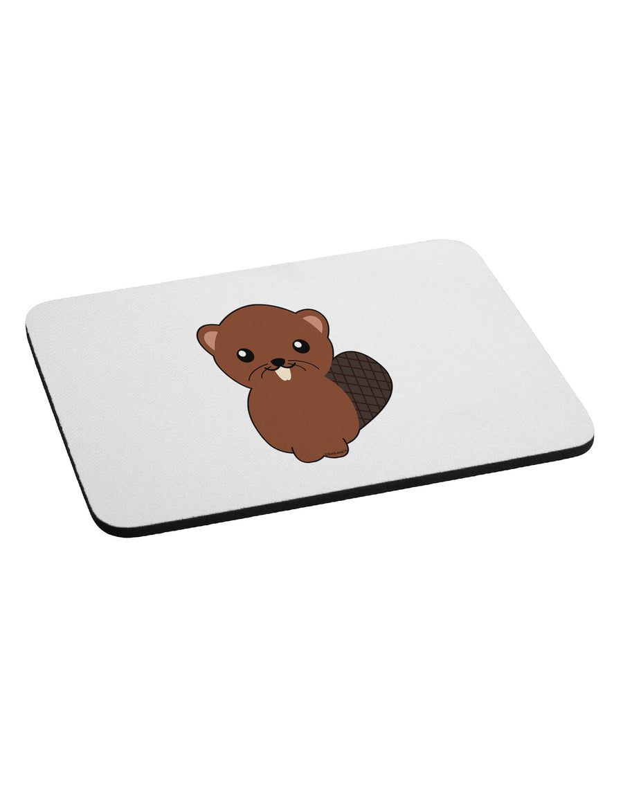 Cute Beaver Mousepad-TooLoud-White-Davson Sales