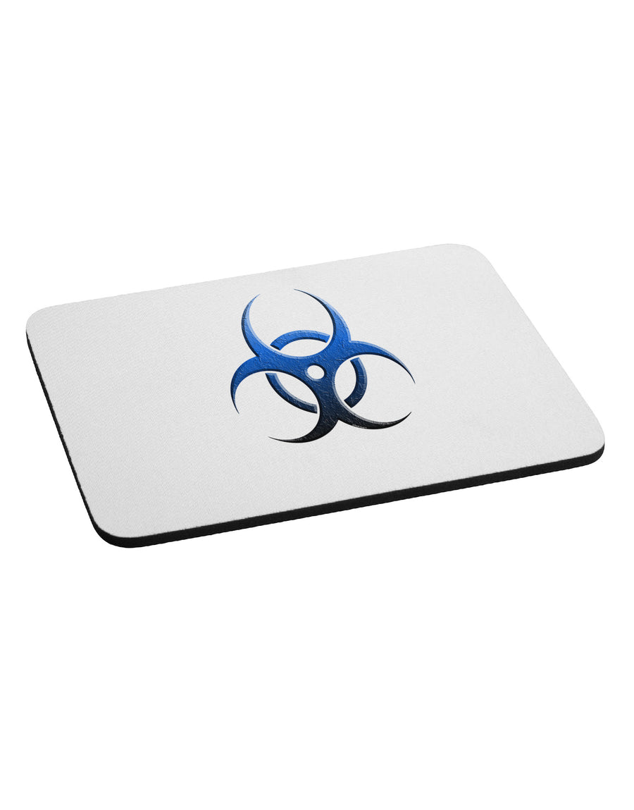 Biohazard Symbol Blue Stone - Apocalypse Mousepad-TooLoud-White-Davson Sales