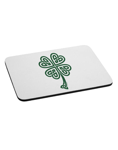 Celtic Knot 4 Leaf Clover St Patricks Mousepad-TooLoud-White-Davson Sales