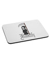 Cute Grim Reaper - Death Text Mousepad-TooLoud-White-Davson Sales