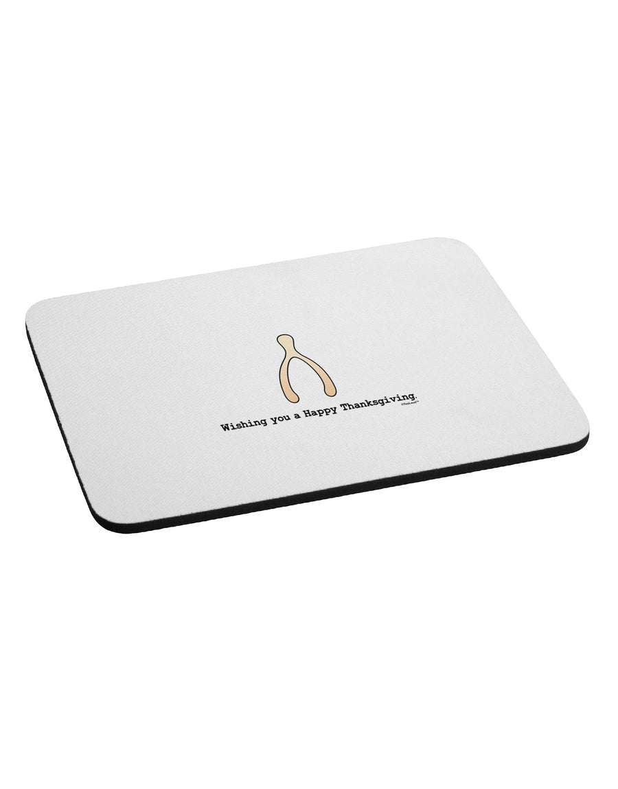 TooLoud Wishing You a Happy Thanksgiving Wishbone Mousepad-TooLoud-White-Davson Sales