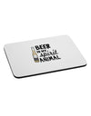 Beer Is My Spirit Animal Mousepad-TooLoud-White-Davson Sales