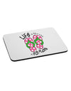 Life is Better in Flip Flops - Pink and Green Mousepad-TooLoud-White-Davson Sales