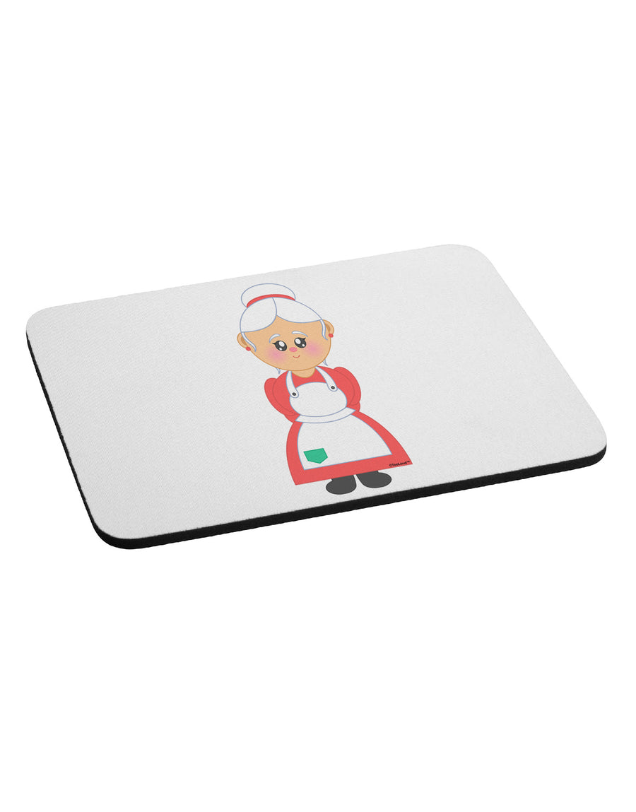 Cute Mrs Santa Claus Christmas Mousepad-TooLoud-White-Davson Sales