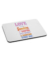 Love is like Sunshine - Quote Mousepad-TooLoud-White-Davson Sales