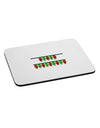 Merry Christmas Lights Red and Green Mousepad-TooLoud-White-Davson Sales