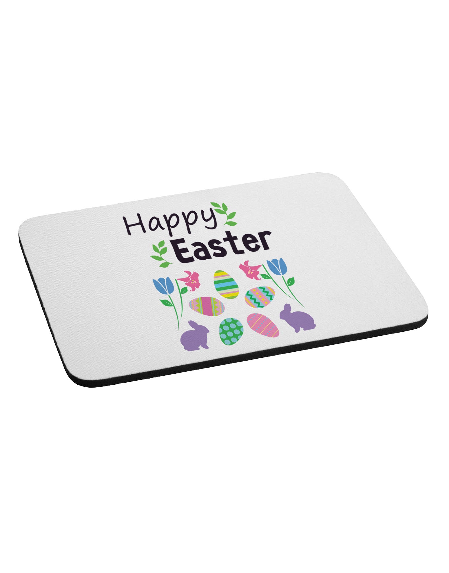 Happy Easter Design Mousepad-TooLoud-White-Davson Sales