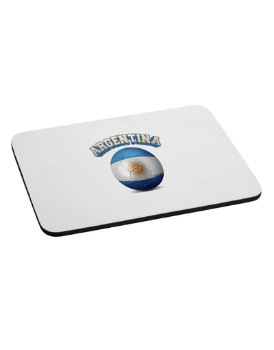 Soccer Ball Flag - Argentina Mousepad-TooLoud-White-Davson Sales