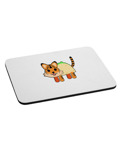 Cute Taco Tiger Mousepad-TooLoud-White-Davson Sales