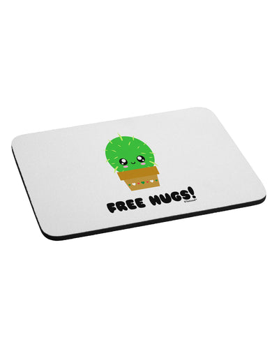 Cute Cactus - Free Hugs Mousepad-TooLoud-White-Davson Sales