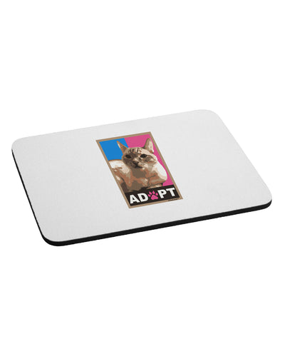 Adopt Cute Kitty Cat Adoption Mousepad-TooLoud-White-Davson Sales