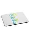 Suns Out Guns Out - Gradient Colors Mousepad-TooLoud-White-Davson Sales