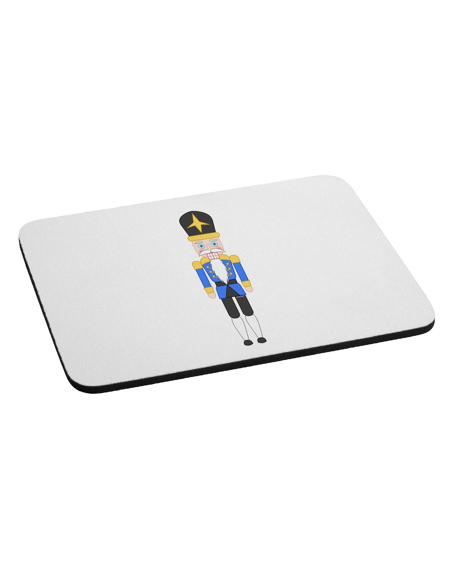 Nutcracker Design - Blue Gold Black Mousepad-TooLoud-White-Davson Sales