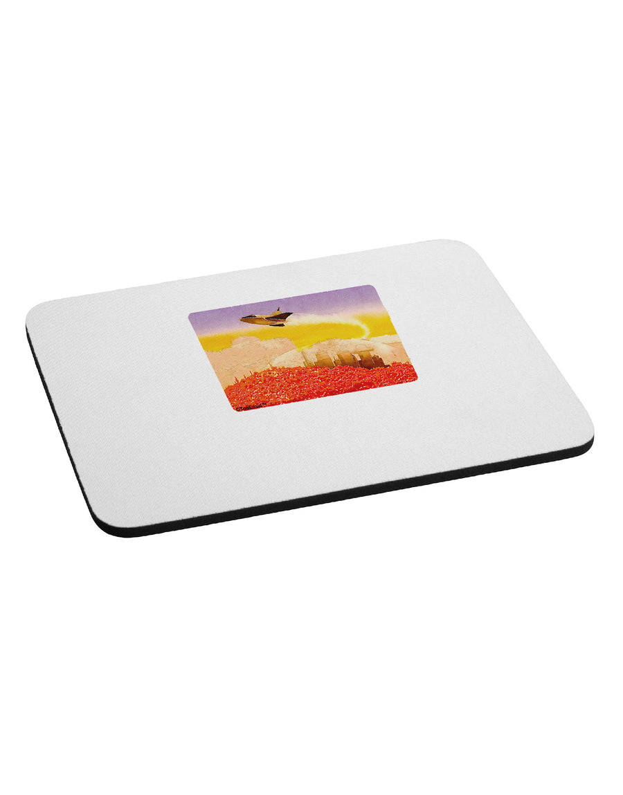 Planet Mars Watercolor Mousepad-TooLoud-White-Davson Sales