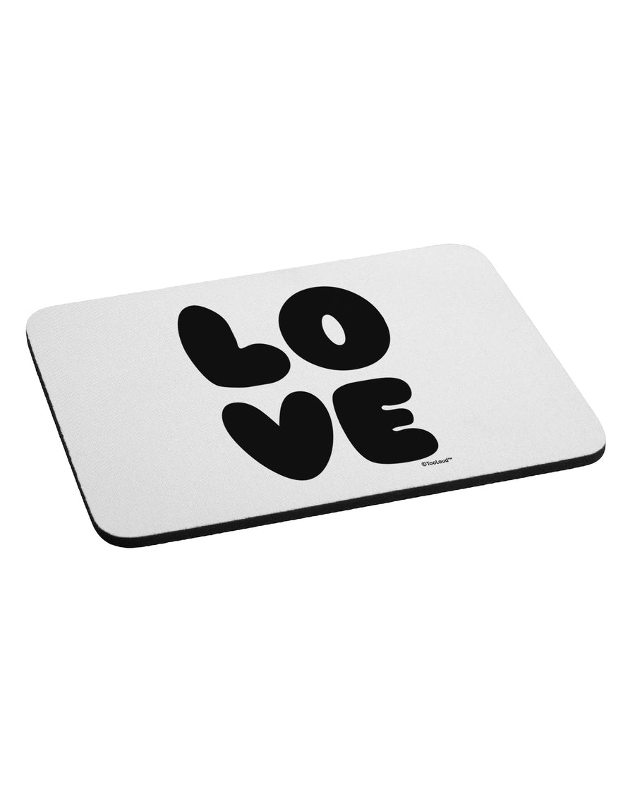 LOVE Text Mousepad by TooLoud-TooLoud-White-Davson Sales