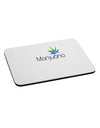 Marijuana Text and Leaf - Rainbow Mousepad-TooLoud-White-Davson Sales