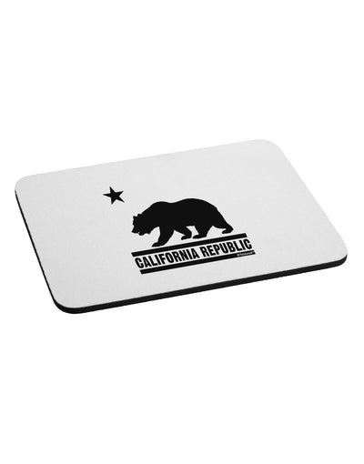 California Republic Design - Cali Bear Mousepad by TooLoud-TooLoud-White-Davson Sales