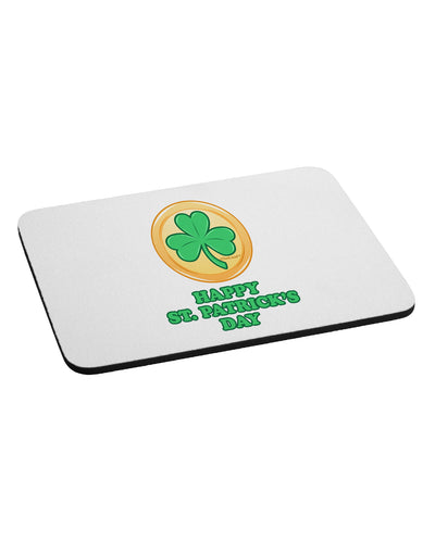 Shamrock Button - St Patrick's Day Mousepad by TooLoud-TooLoud-White-Davson Sales